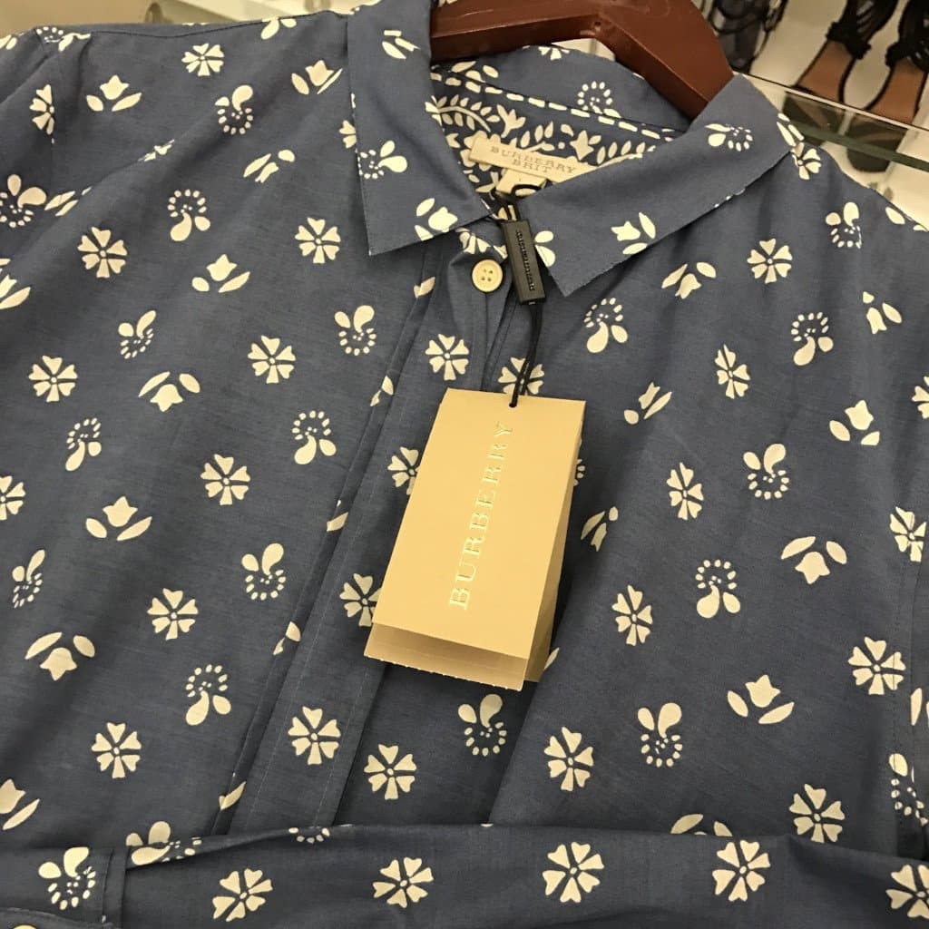 Burberry BRIT cotton-blend Shirt prints - CHIC Kuwait Luxury Outlet