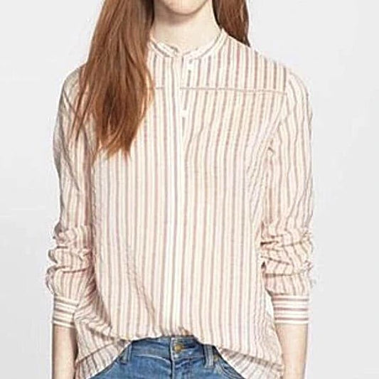 Burberry BRIT cotton-blend Shirt Striped - CHIC Kuwait Luxury Outlet