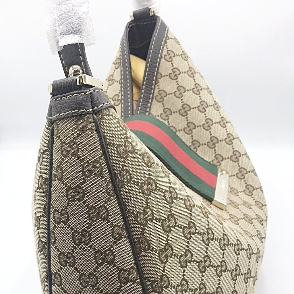 Gucci Monogram Canvas Large Hobo Tote - CHIC Kuwait Luxury Outlet