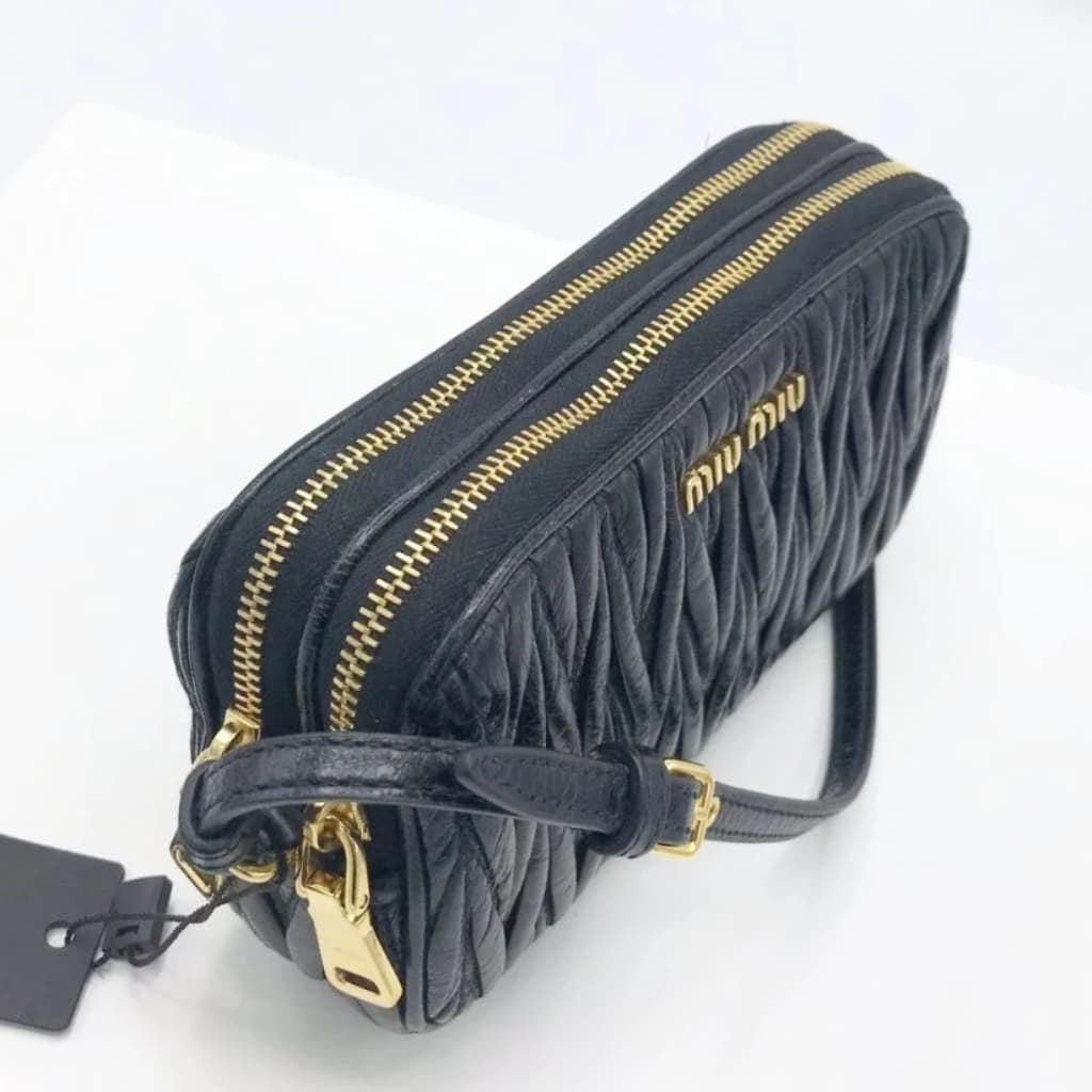Miu Miu Matelasse Mini Camera Bag - chickuwait.com