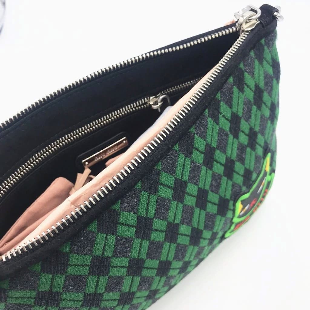 Miu Miu Fabric Printed Clutch Bag - CHIC Kuwait Luxury Outlet