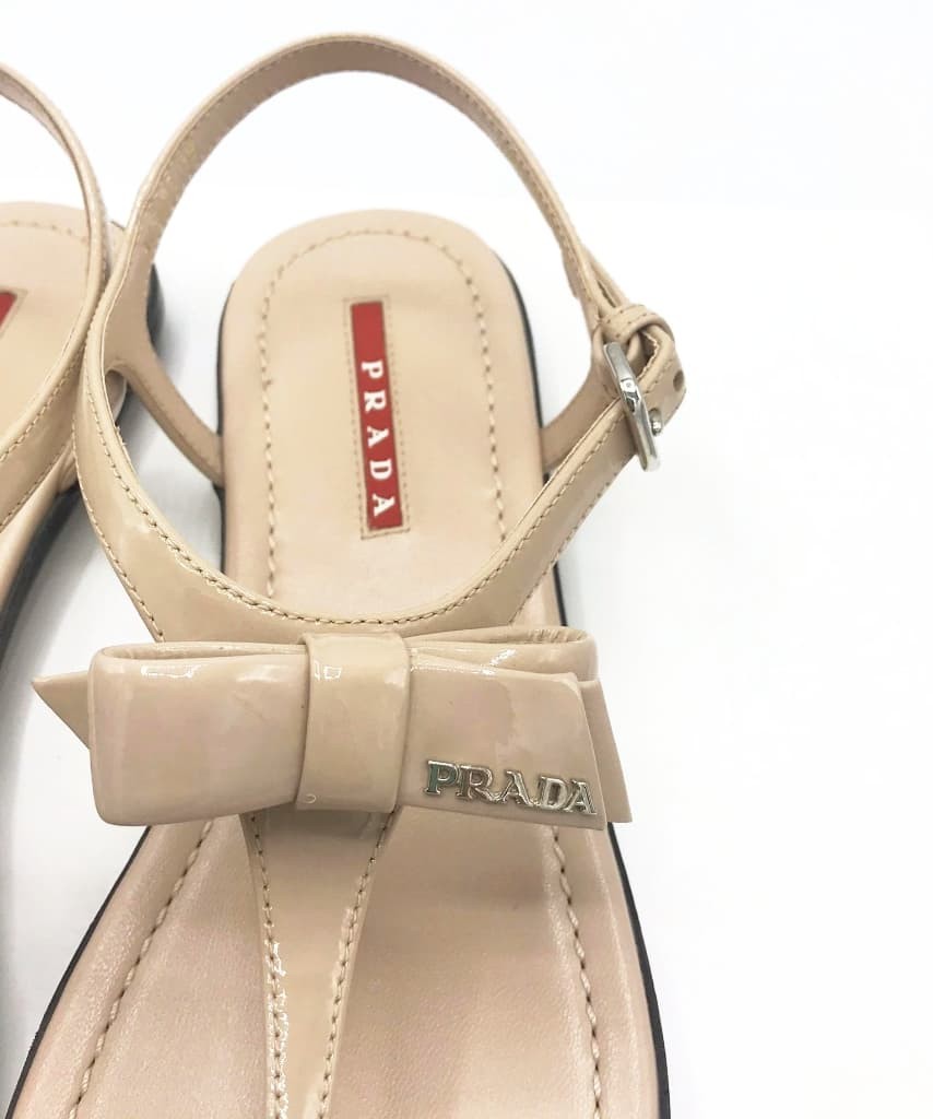 Prada Patent Leather Sandals - chickuwait.com