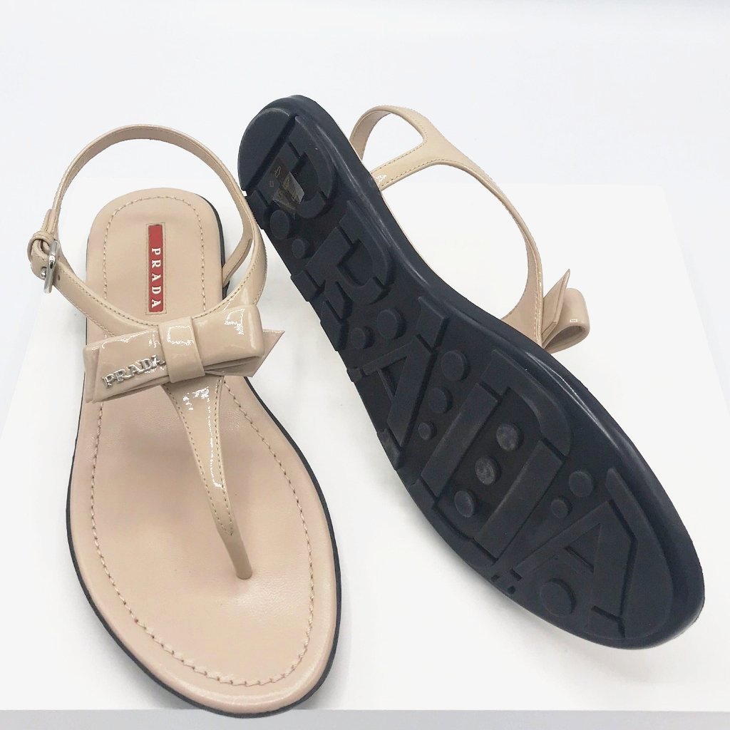 Prada Patent Leather Sandals - chickuwait.com