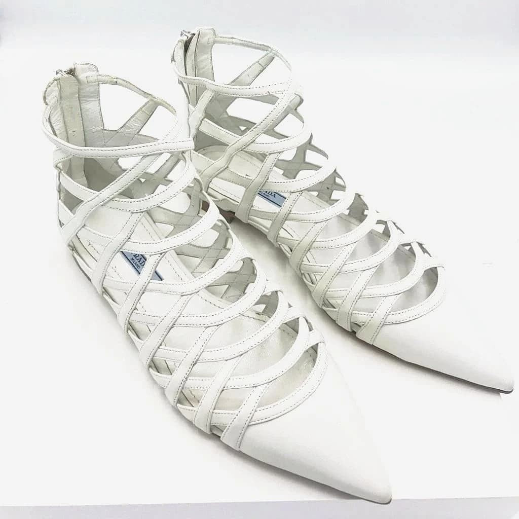 Prada Ankle Boot Sandal Flat - CHIC Kuwait Luxury Outlet