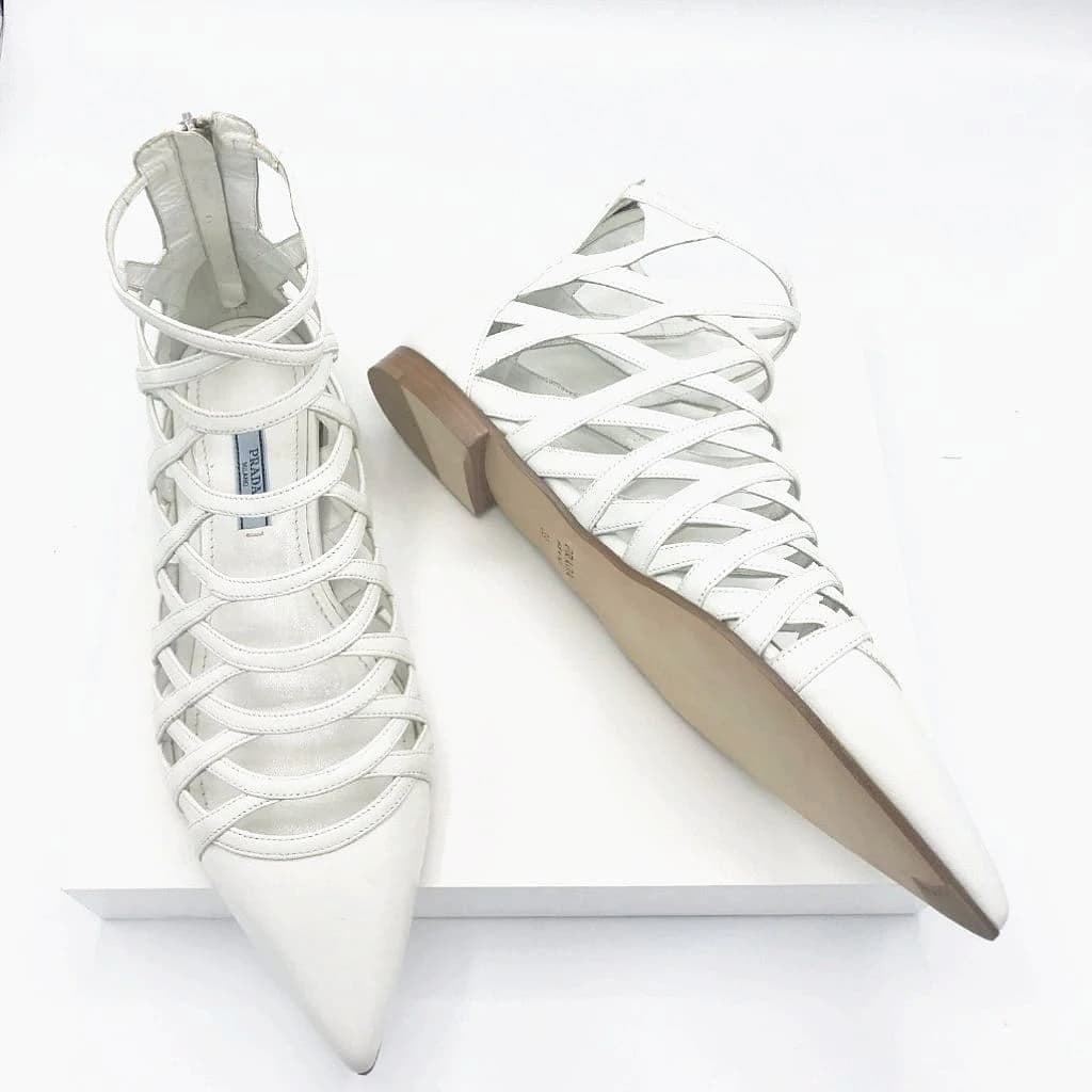 Prada Ankle Boot Sandal Flat - CHIC Kuwait Luxury Outlet