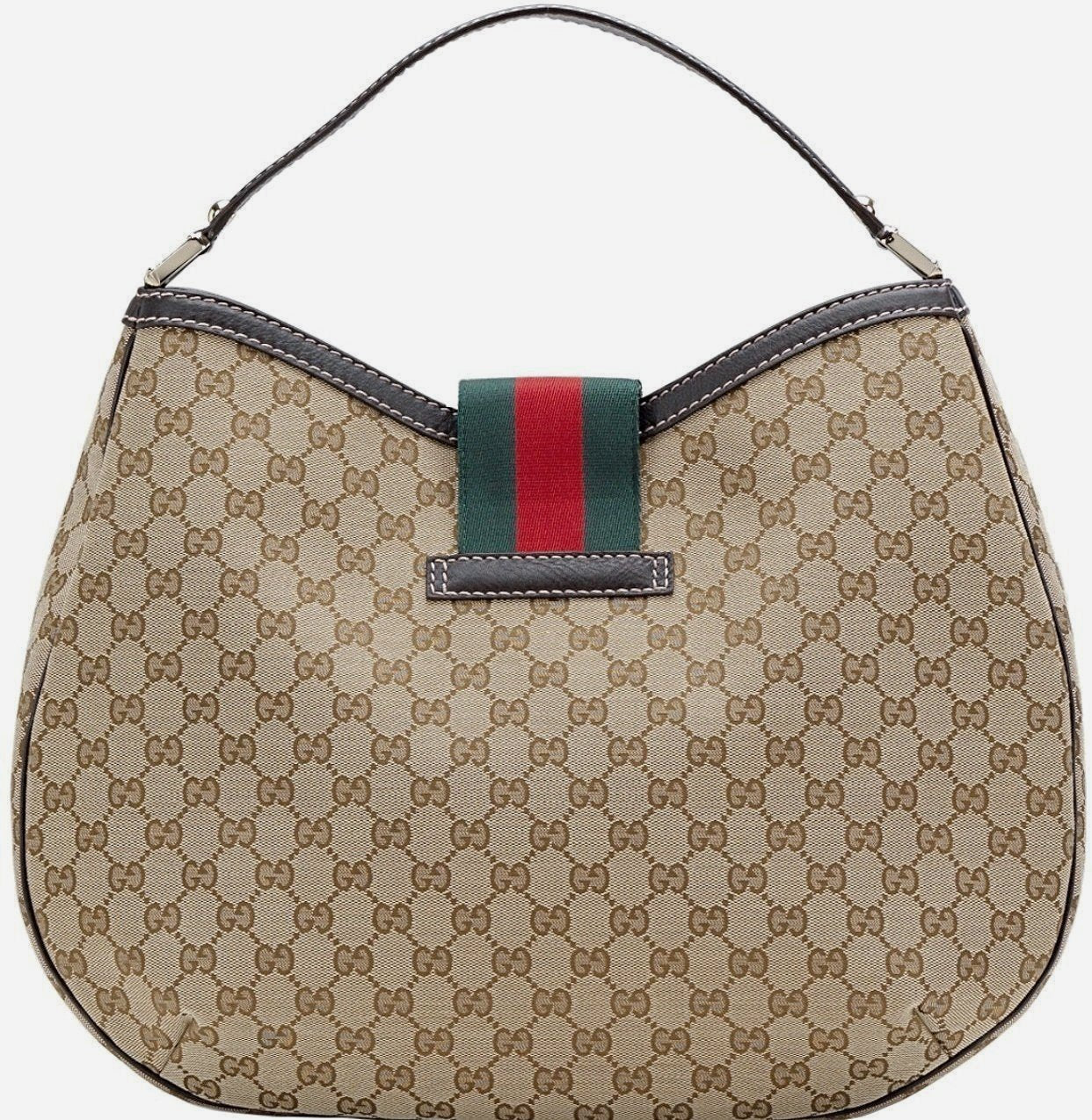 Gucci Monogram Canvas Large Hobo Tote - CHIC Kuwait Luxury Outlet