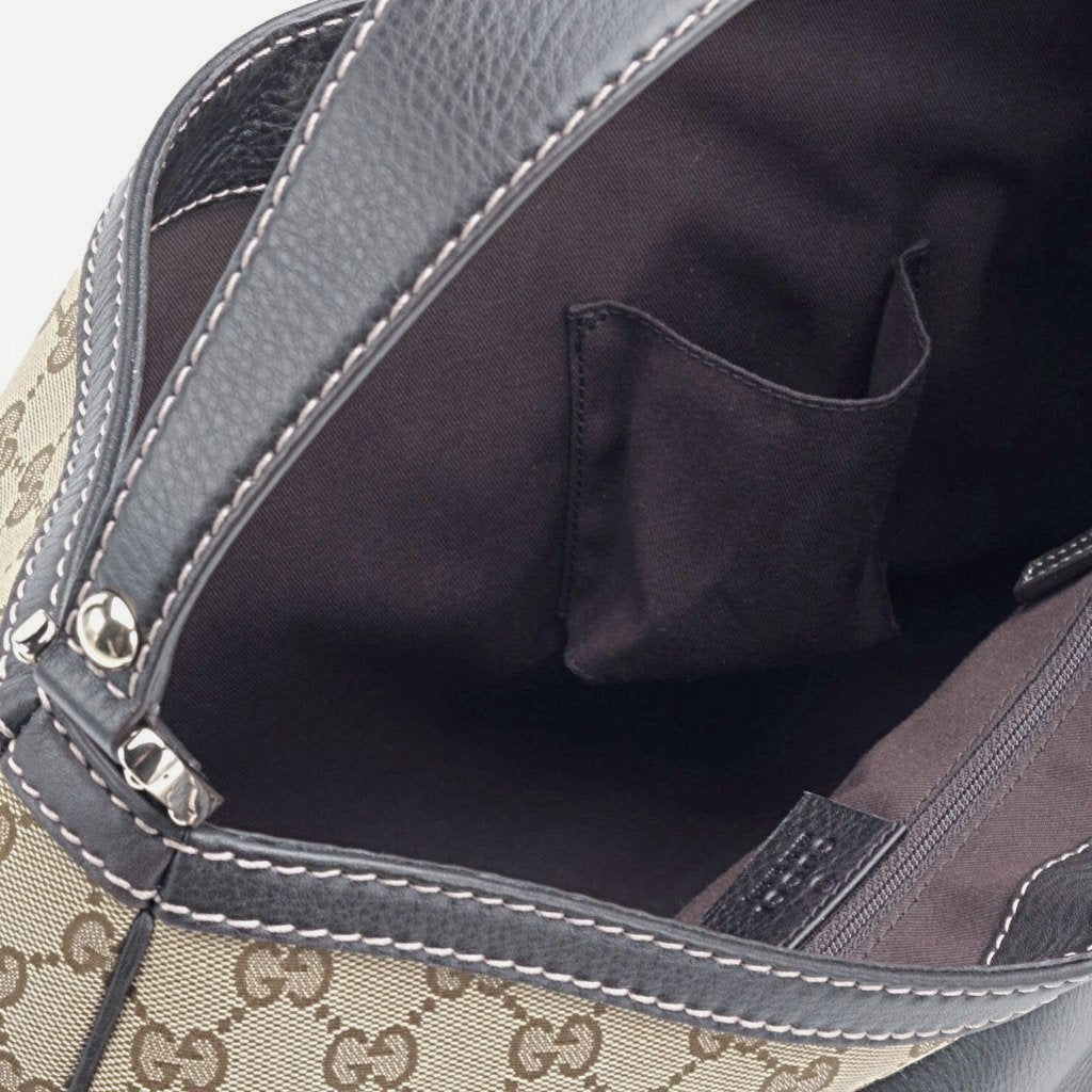 Gucci Monogram Canvas Large Hobo Tote - CHIC Kuwait Luxury Outlet