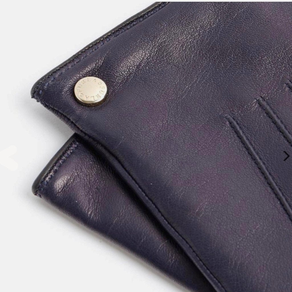 Furla Metropolis Leather Gloves Navy - CHIC Kuwait Luxury Outlet