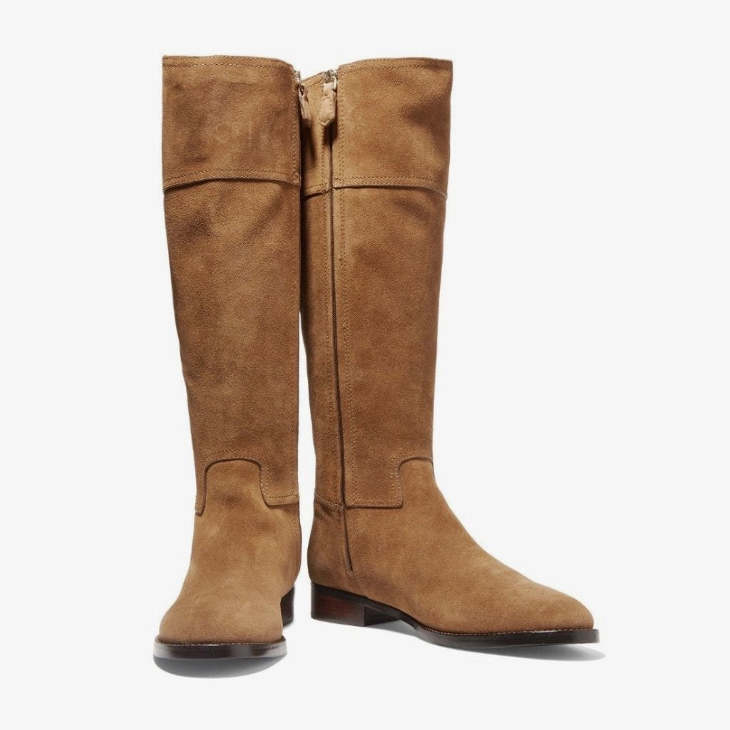 Tory Burch Wembley Suede Knee Boots - CHIC Kuwait Luxury Outlet
