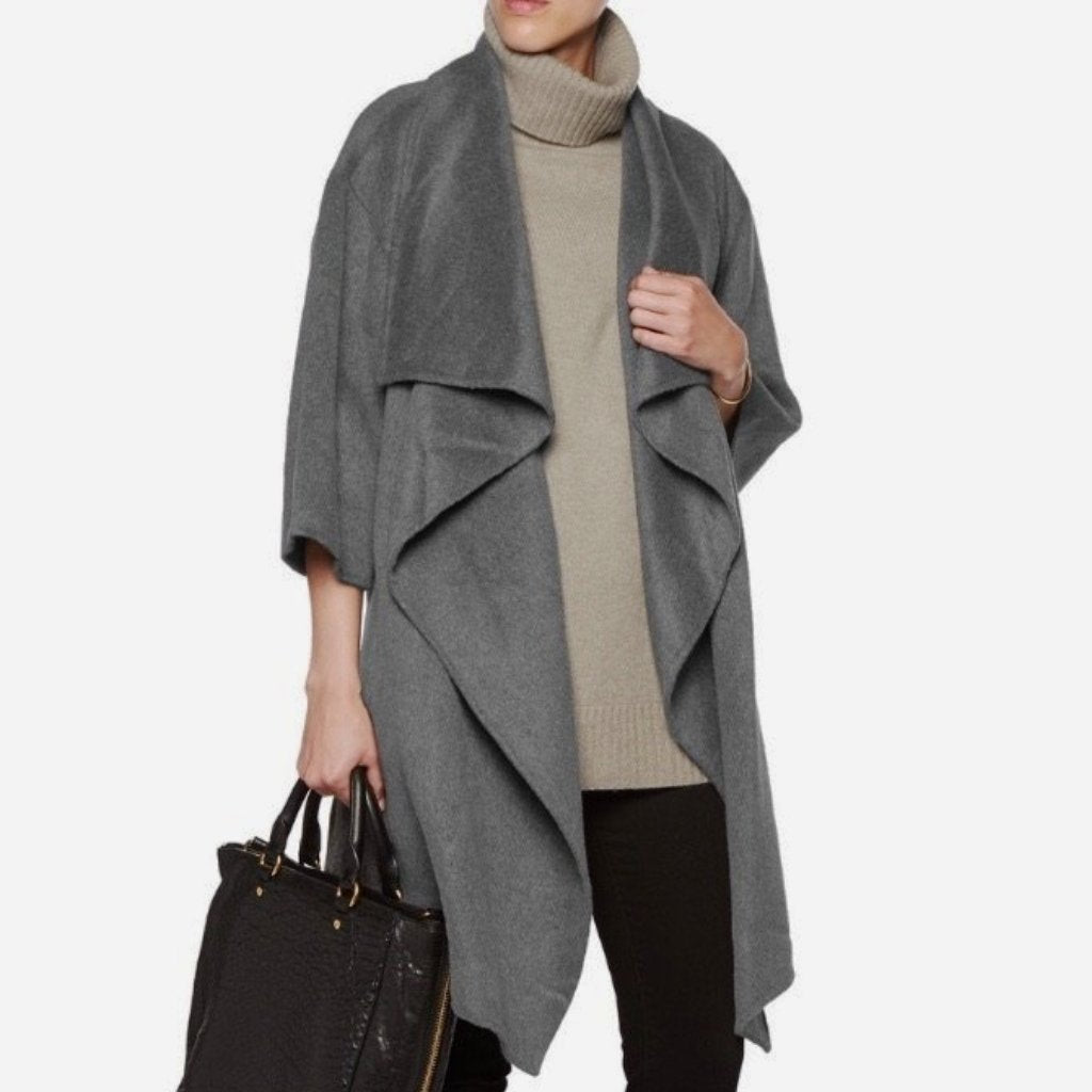 Michael Kors Draped Wool Brushed Coat - chickuwait.com