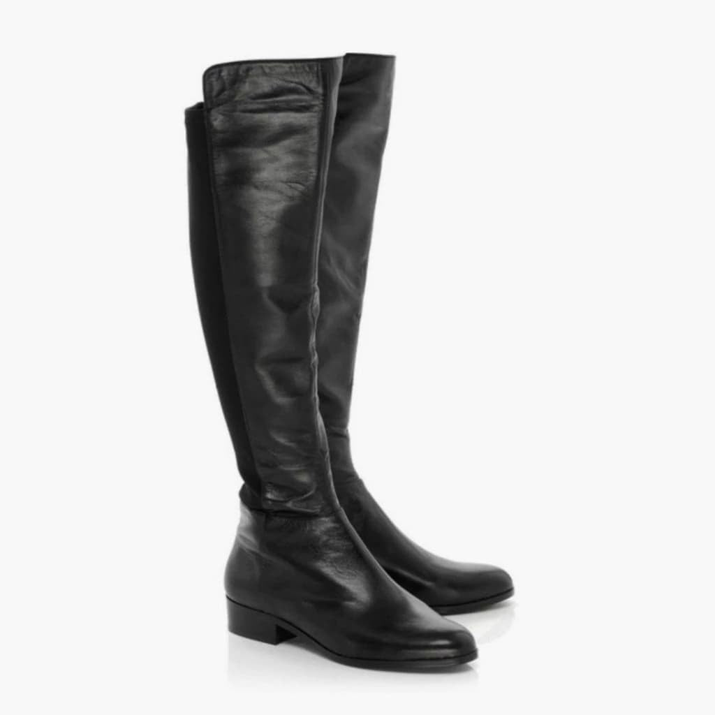 Michael Kors Bromley Leather Knee Boots - CHIC Kuwait Luxury Outlet