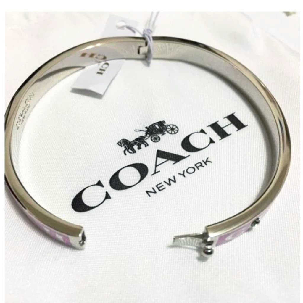 Coach Pave hinged Enamel Bangle - CHIC Kuwait Luxury Outlet