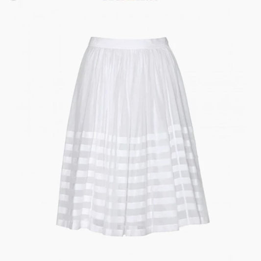 Burberry BRIT Cotton & Silk-blend Skirt - CHIC Kuwait Luxury Outlet