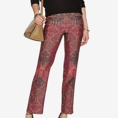 Tory Burch Printed Silk Straight Leg Pants - CHIC Kuwait Luxury Outlet