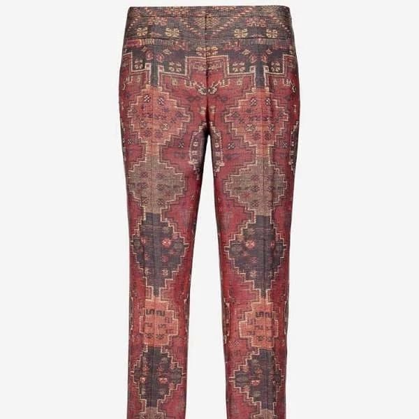 Tory Burch Printed Silk Straight Leg Pants - CHIC Kuwait Luxury Outlet