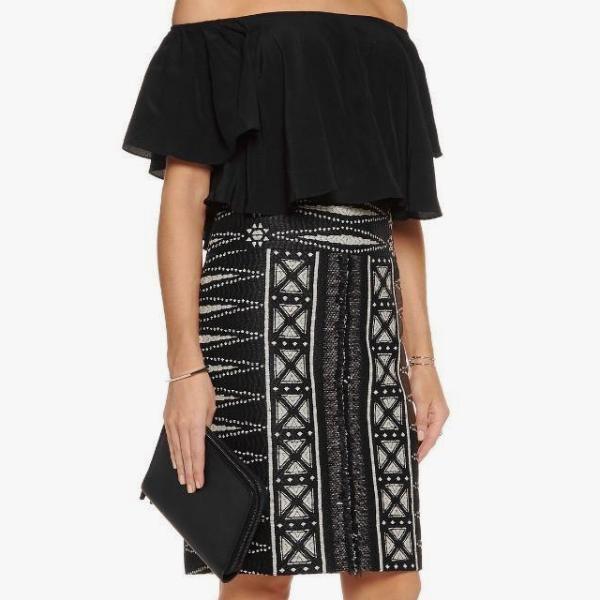 Tory Burch Savora Tweed Pencil Skirt - CHIC Kuwait Luxury Outlet