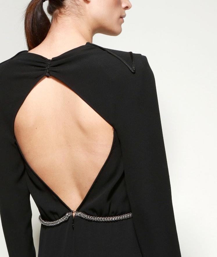 Yves St Laurent Evening Gown Silk Black - CHIC Kuwait Luxury Outlet