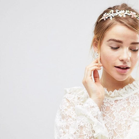 Pastel floral Metal headband - chickuwait.com