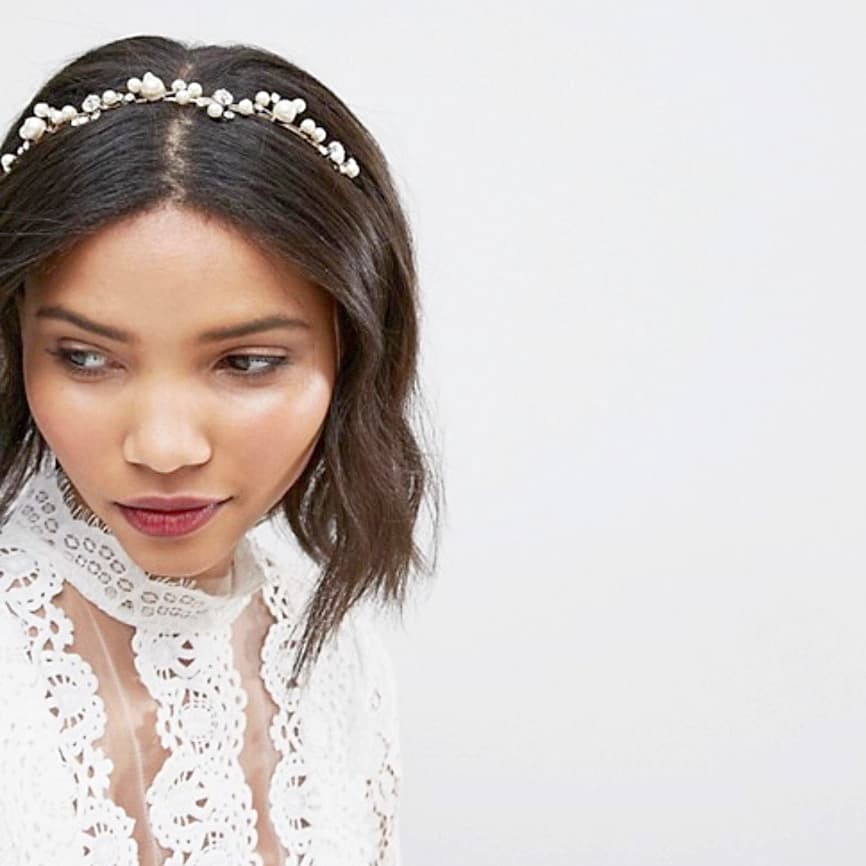 Headband London Pearl & rhinestone - chickuwait.com