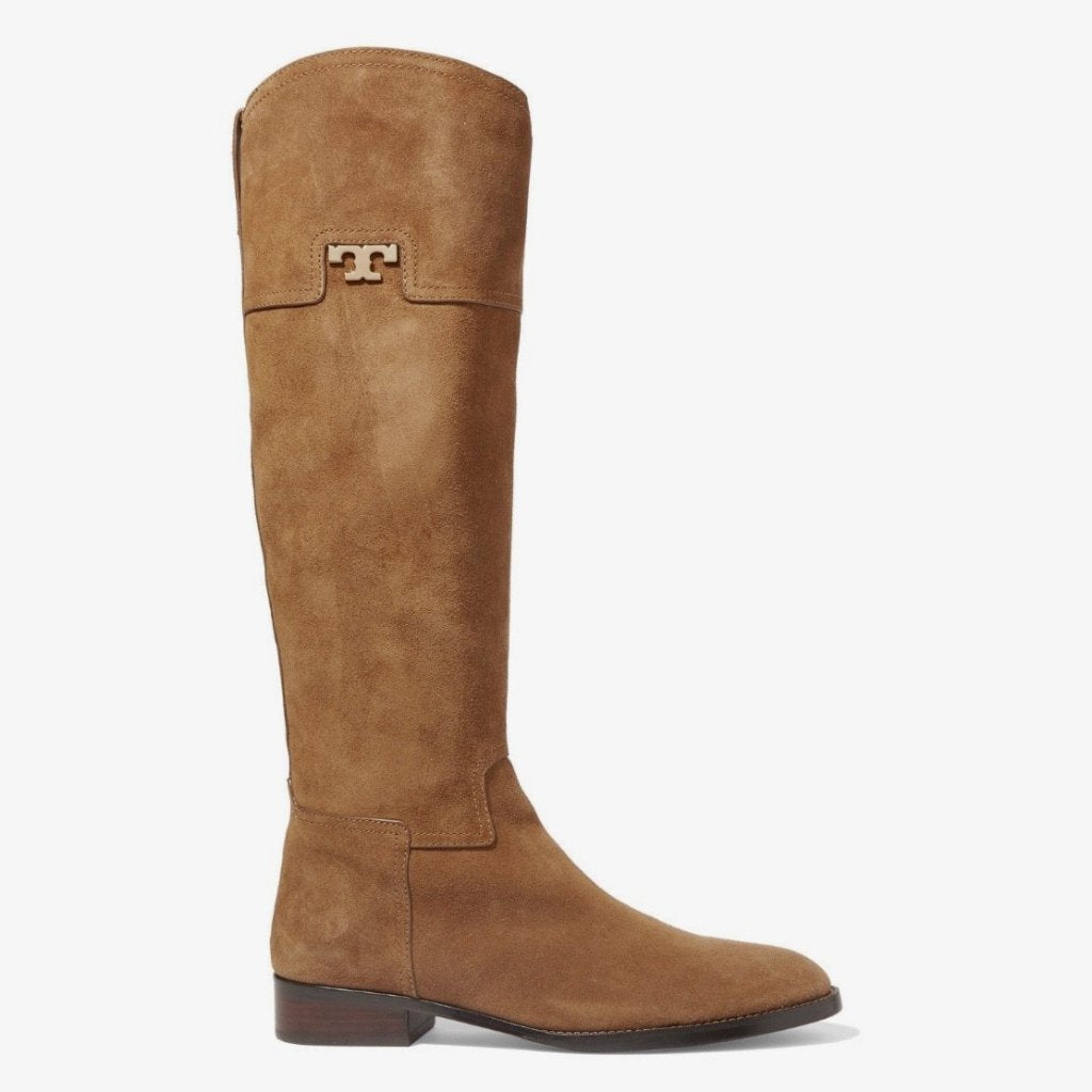 Tory Burch Wembley Suede Knee Boots - CHIC Kuwait Luxury Outlet