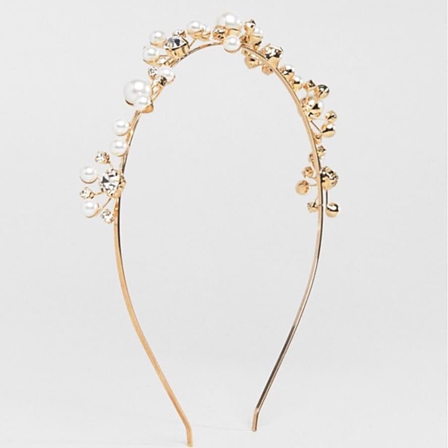 Headband London Pearl & rhinestone - chickuwait.com