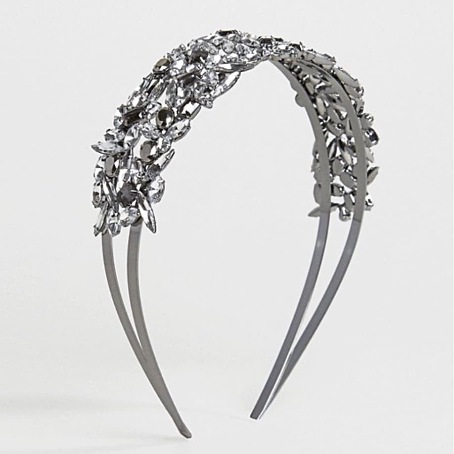 Silver Crystal Hairband - chickuwait.com