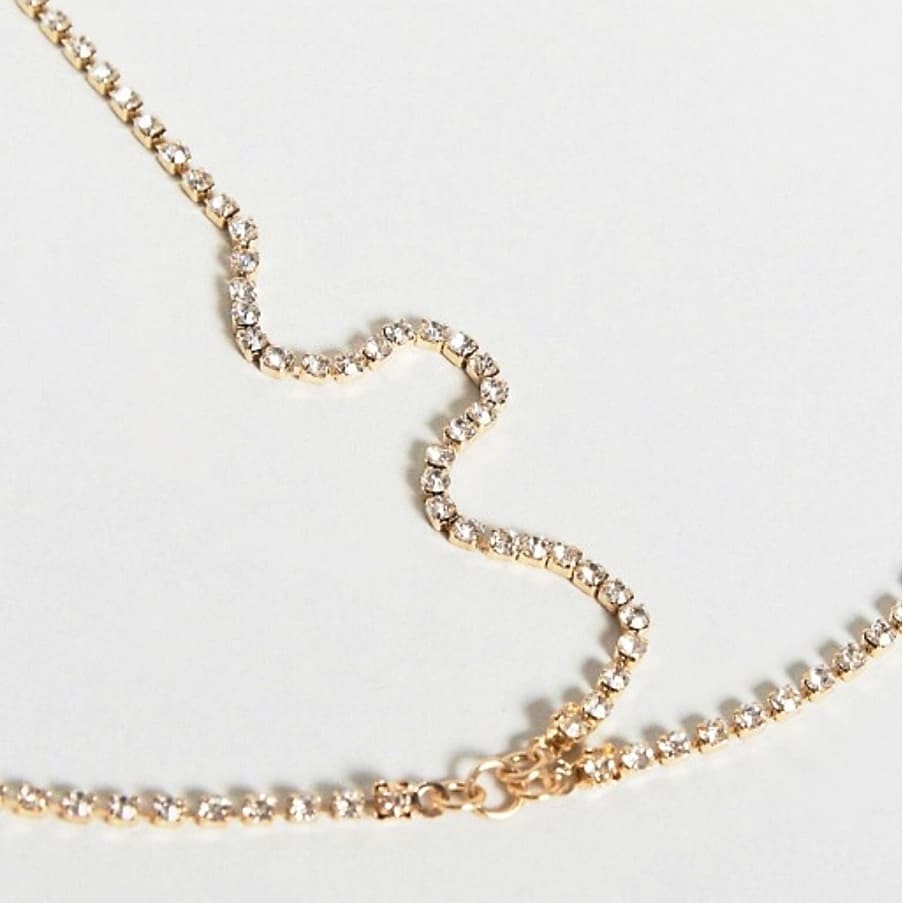 Simple Crystal Hair Chain - chickuwait.com