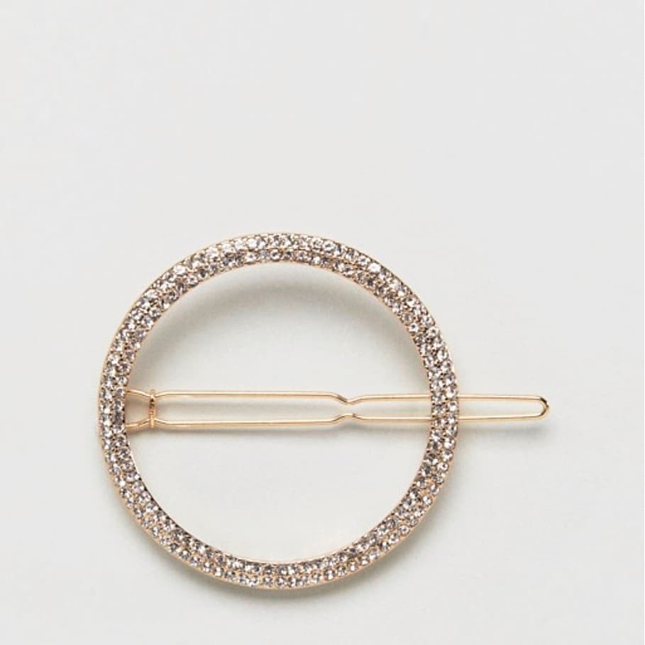 Round Strass Hair Clip - chickuwait.com