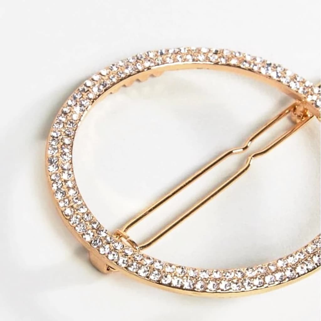 Round Strass Hair Clip - chickuwait.com