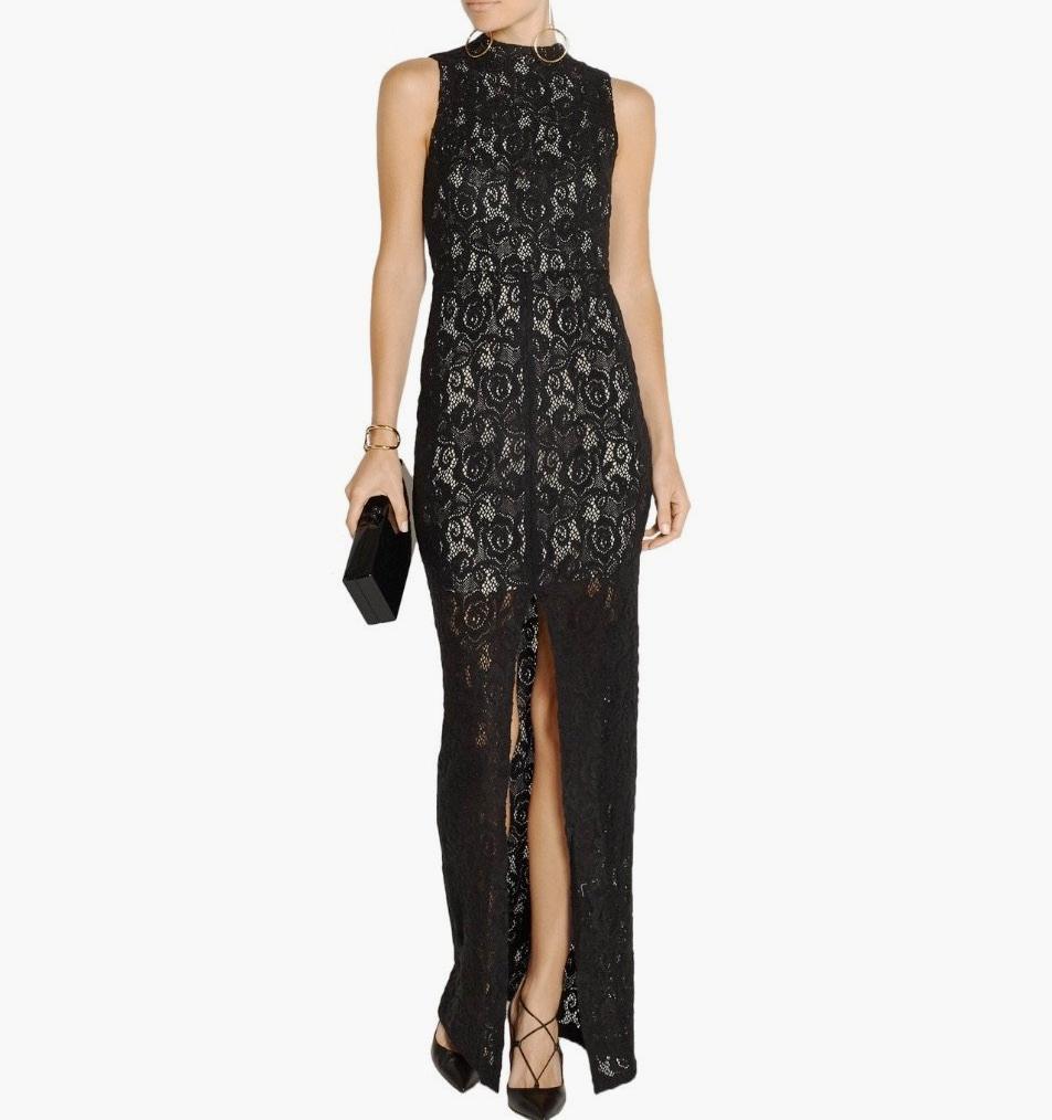 Alice & Olivia Gisela Lace Gown - CHIC Kuwait Luxury Outlet