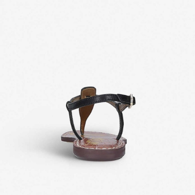 Sam Edelman Gigi Leather Flat sandals - CHIC Kuwait Luxury Outlet