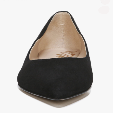 Sam Edelman Black Suede Pointed Toe Flats - CHIC Kuwait Luxury Outlet