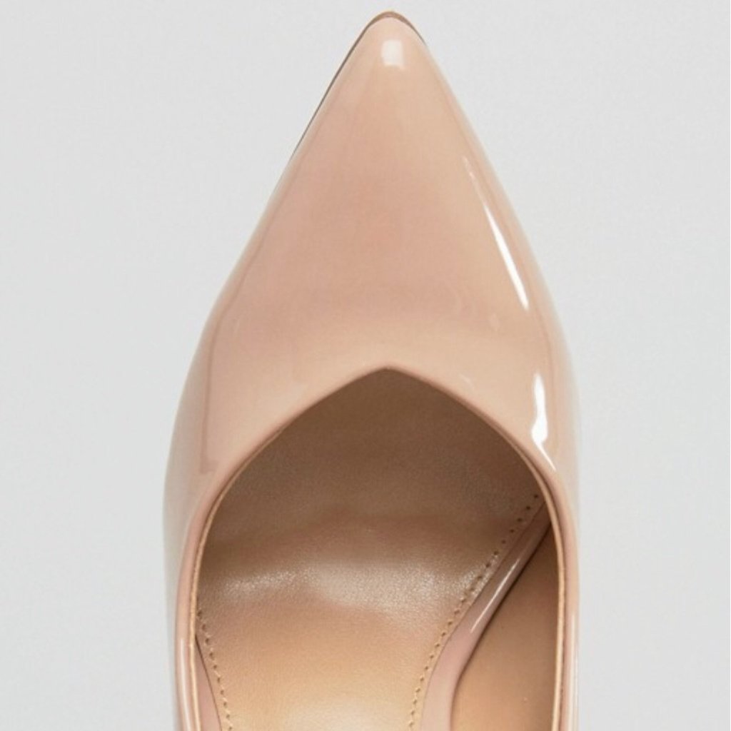 Steve Madden Wicket Blush Patent Heels - CHIC Kuwait Luxury Outlet