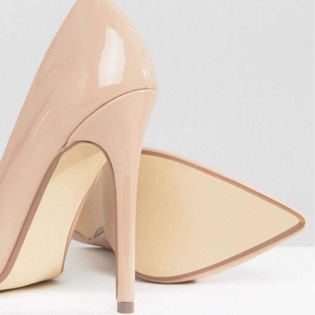 Steve Madden Wicket Blush Patent Heels - CHIC Kuwait Luxury Outlet
