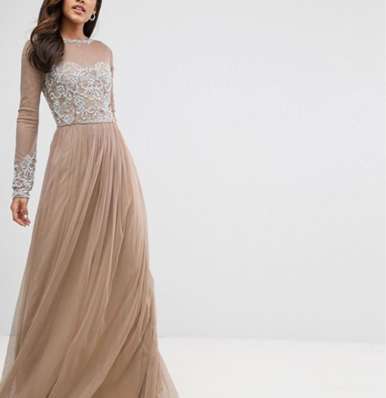 MAYA Tall Open Back Embellished Dress - CHIC Kuwait Luxury Outlet