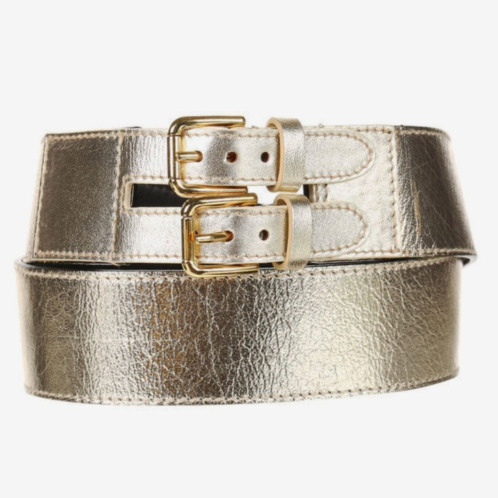 Dolce & Gabbana Leather Belt Gold - CHIC Kuwait Luxury Outlet
