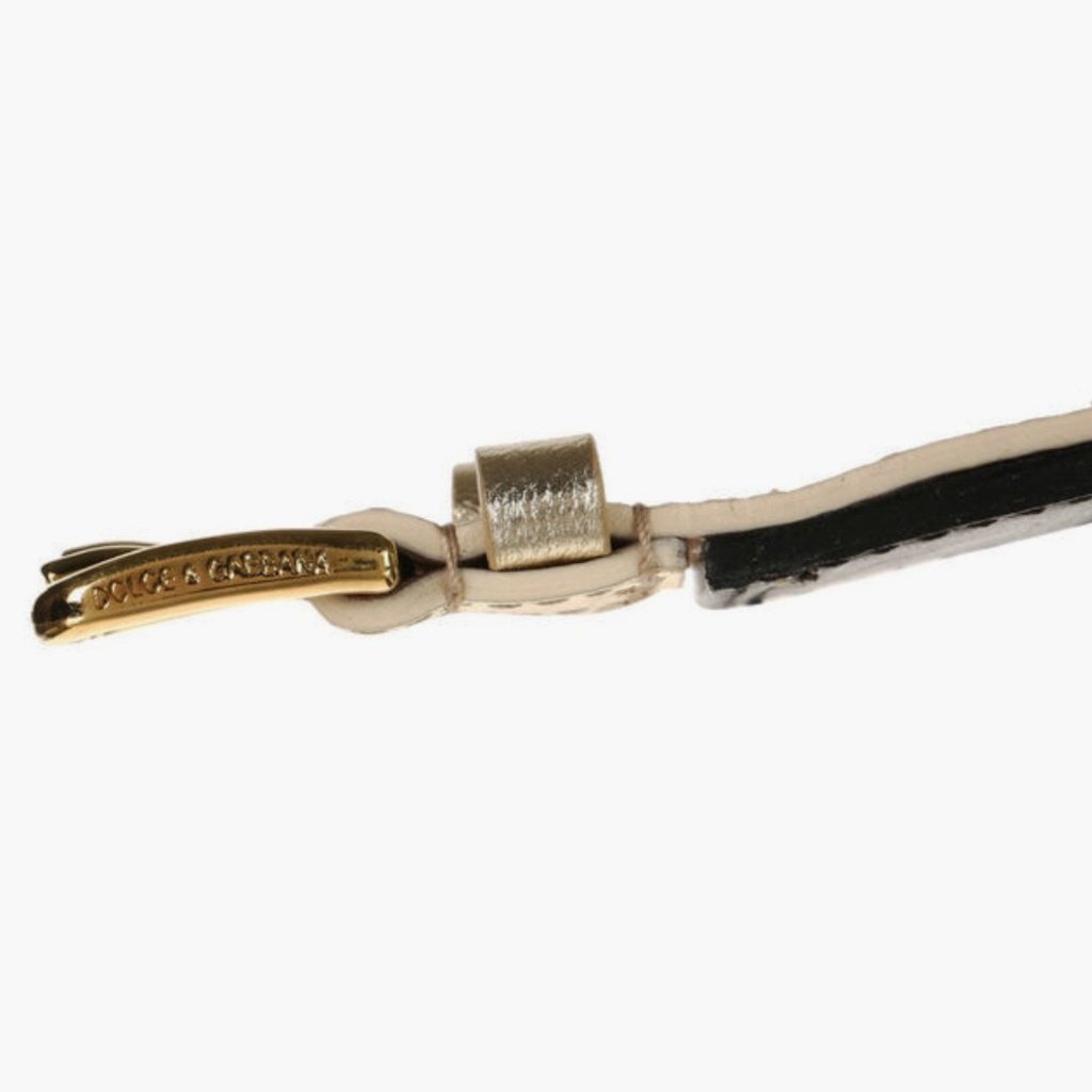 Dolce & Gabbana Leather Belt Paillette - CHIC Kuwait Luxury Outlet