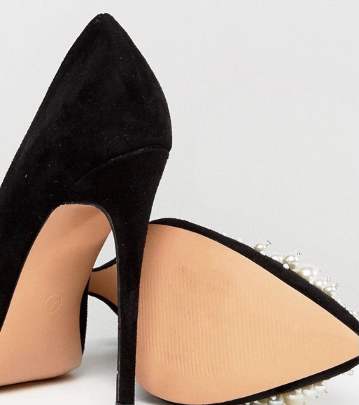 Public Desire Black Pearl Court Shoes - CHIC Kuwait Luxury Outlet