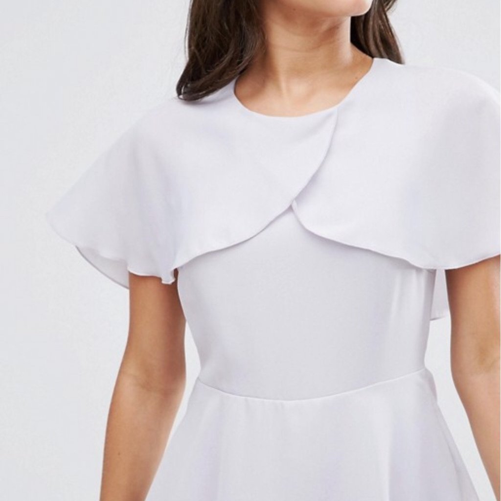 Asos Cape Layered Ruffle Maxi Dress - CHIC Kuwait Luxury Outlet