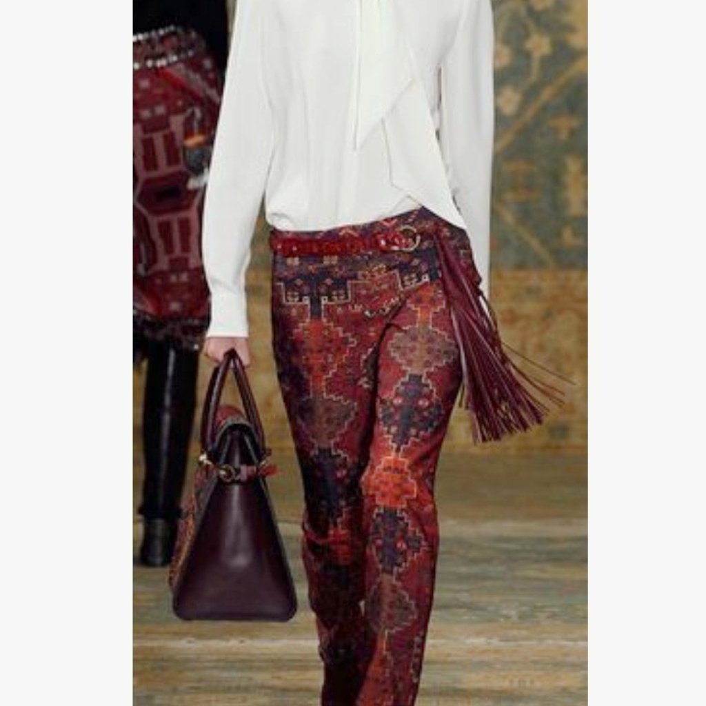 Tory Burch Printed Silk Straight Leg Pants - CHIC Kuwait Luxury Outlet