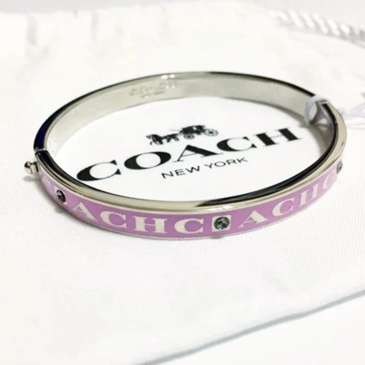 Coach Pave hinged Enamel Bangle - CHIC Kuwait Luxury Outlet