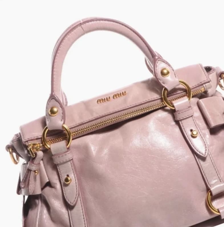 Miu Miu Vitello Lux Leather Tote - CHIC Kuwait Luxury Outlet