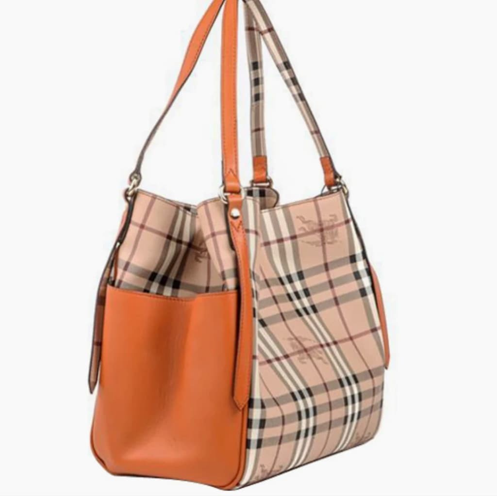 Burberry Canterbury Check Tote - CHIC Kuwait Luxury Outlet