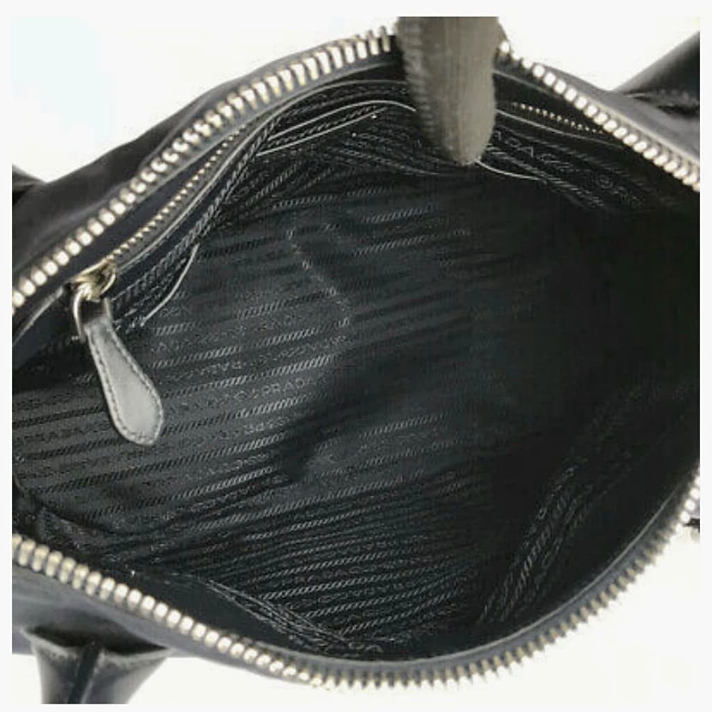 Prada Black Tessuto Nylon & Soft Calf Tote - CHIC Kuwait Luxury Outlet
