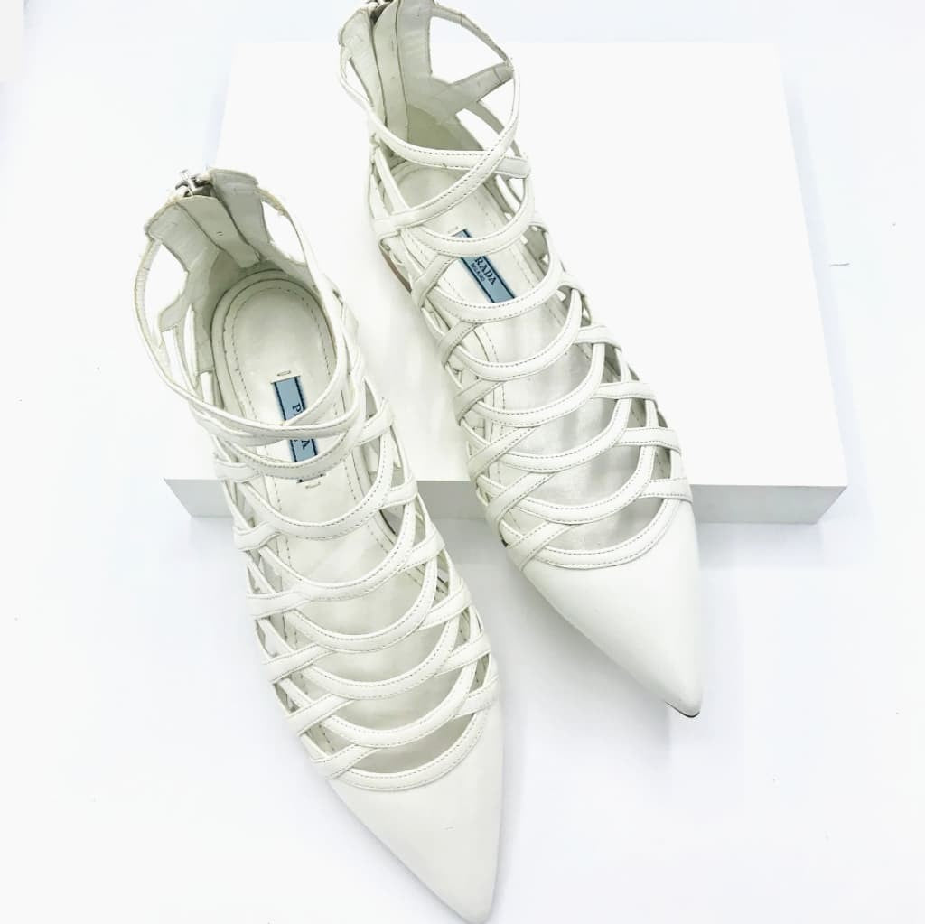 Prada Ankle Boot Sandal Flat - CHIC Kuwait Luxury Outlet