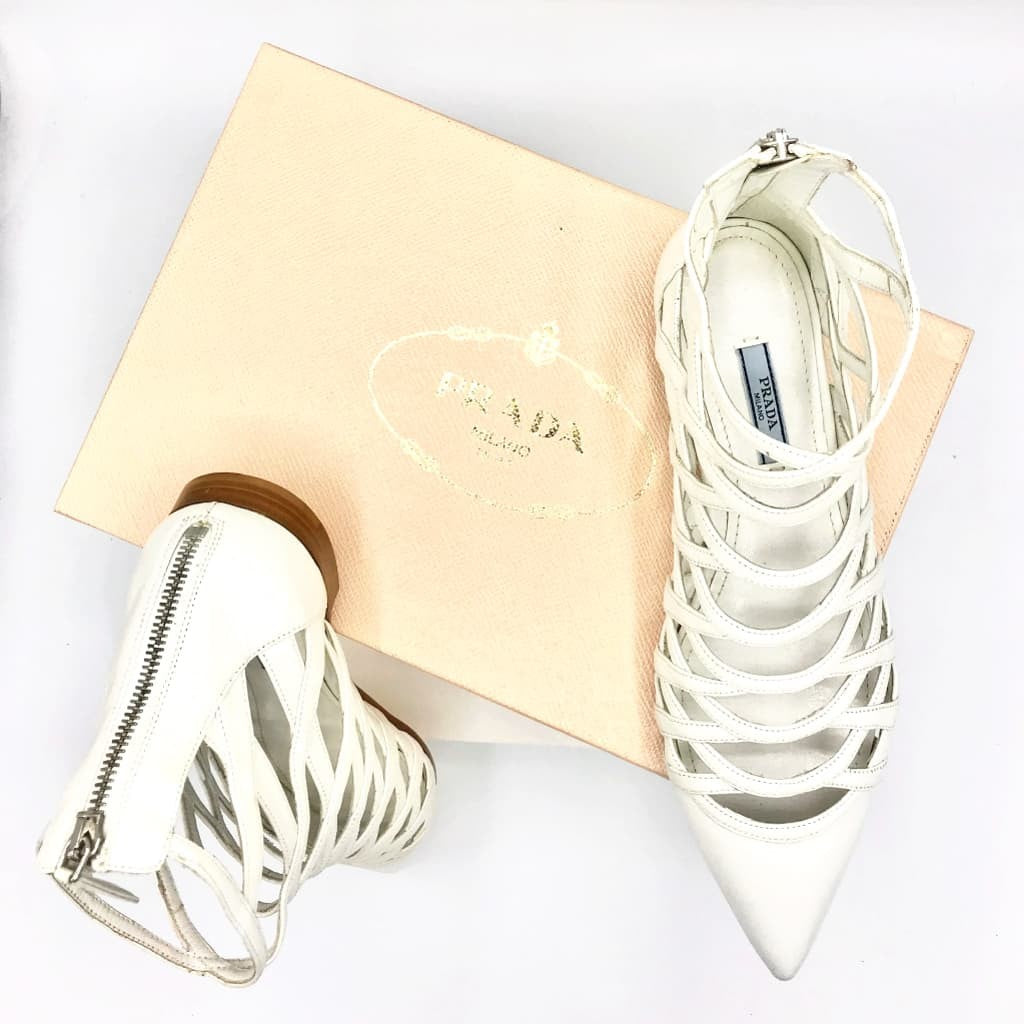 Prada Ankle Boot Sandal Flat - CHIC Kuwait Luxury Outlet