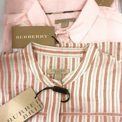 Burberry BRIT cotton-blend Shirt Striped - CHIC Kuwait Luxury Outlet