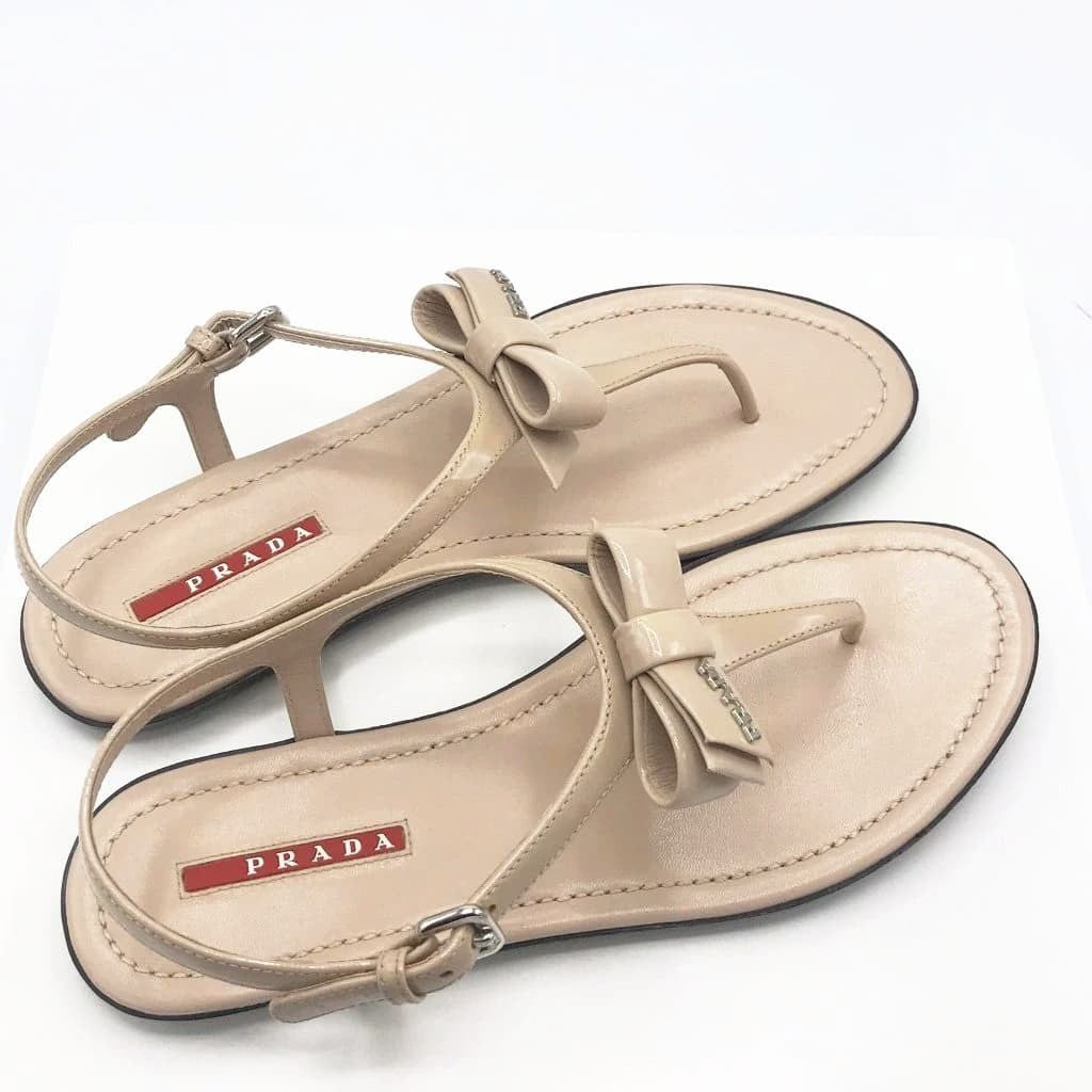 Prada Patent Leather Sandals - chickuwait.com