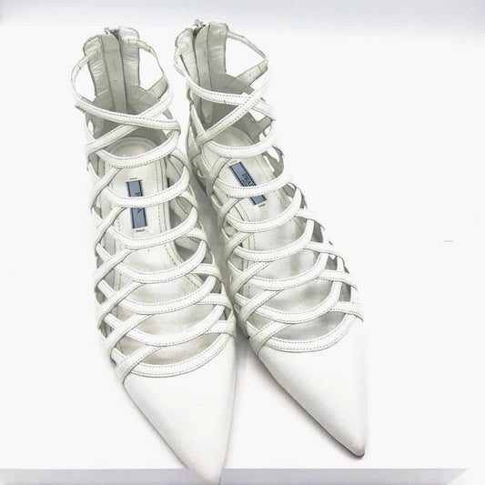 Prada Ankle Boot Sandal Flat - CHIC Kuwait Luxury Outlet