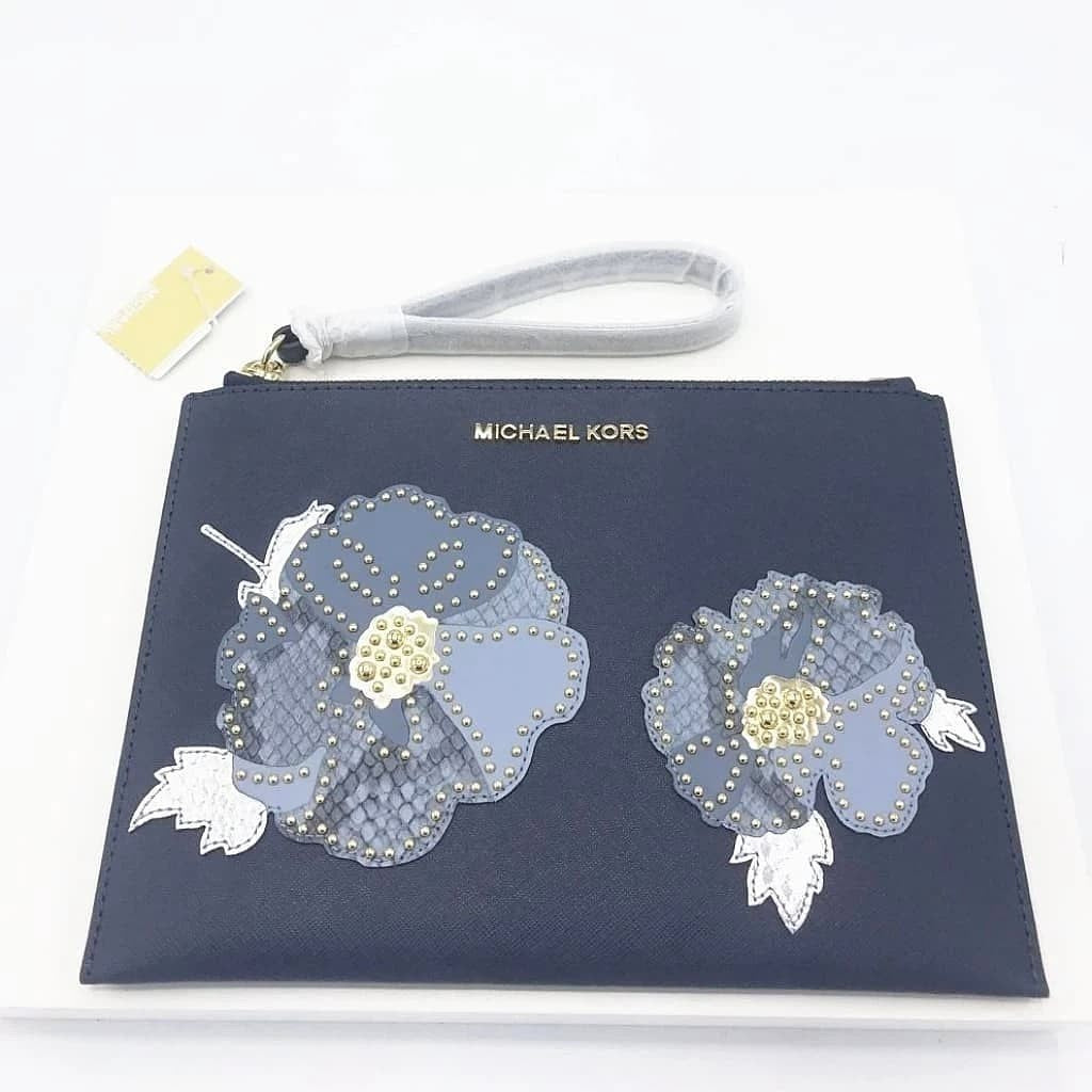 Michael Kors Clutch Floral Wristlet - CHIC Kuwait Luxury Outlet